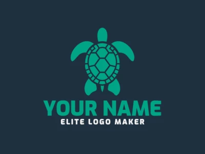 This logo generates a symmetrical sea turtle shape, designed in a balanced style that is ideal for a company's unique and harmonious brand identity.