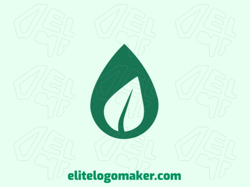 An editable minimalist logo featuring elegant tree leaves, designed with clean lines to create a fresh and natural aesthetic.