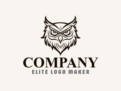 A creative logo showcasing a tribal owl with intricate patterns, designed in a tribal style, perfect for making a bold business statement.