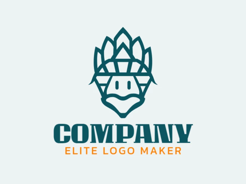 Modern logo in the shape of a turtle, with professional design and symmetric style.