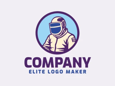 An illustrative logo featuring a welder in purple, beige, and dark blue, symbolizing precision and craftsmanship.