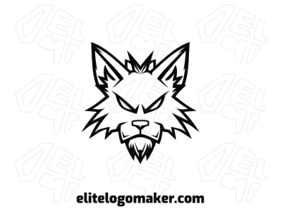 A professional logo featuring a wild cat with large ears, designed in a symmetrical style for a balanced and sharp appearance.