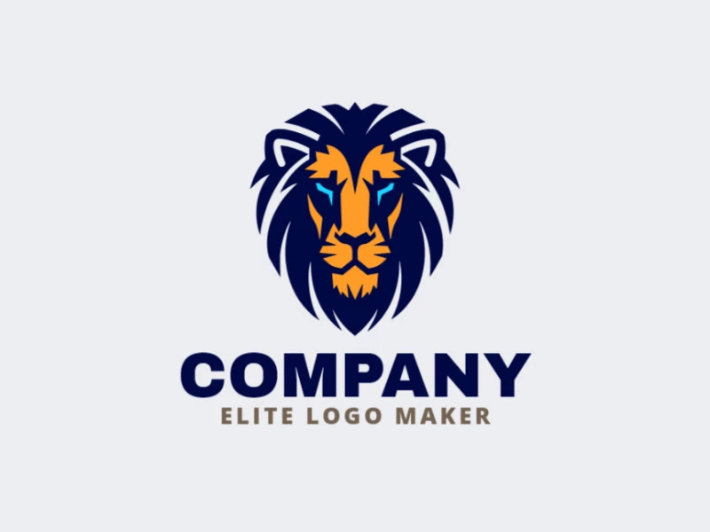 A majestic wild lion logo design, blending creativity with strength, ideal for bold brands.