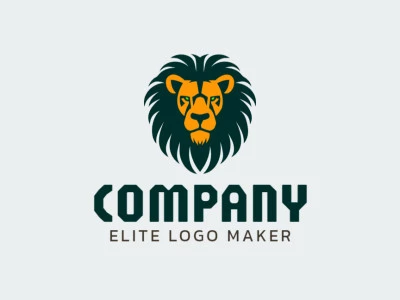 A dynamic mascot logo featuring a wild lion, radiating energy and vitality in vibrant green and yellow hues.