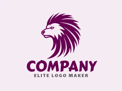 Prominent Logo in the shape of a wild lion head with differentiated design and mascot style.