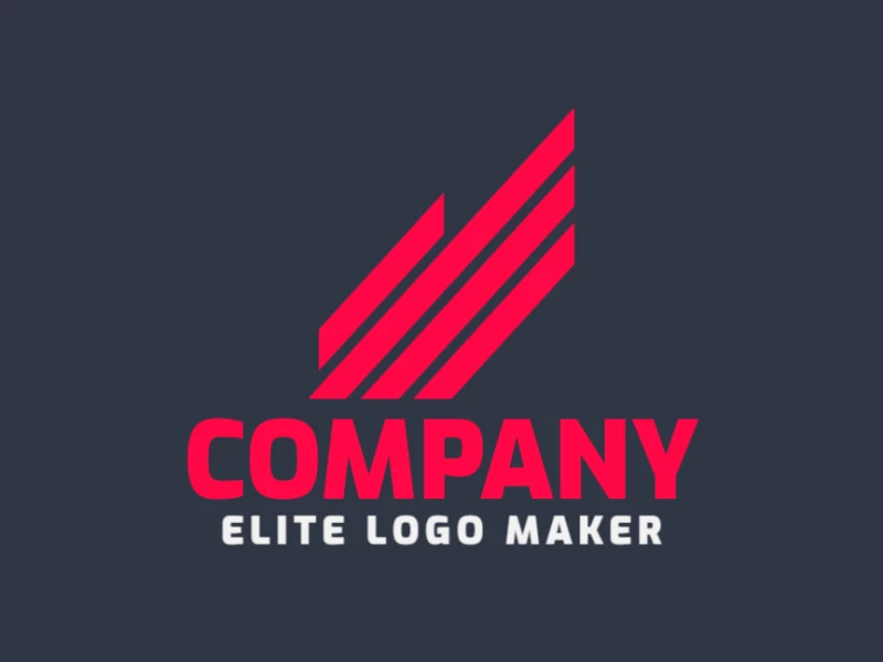 A minimalist wing logo with clean lines, delivering a unique brand identity through its elegant and streamlined design.