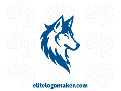 A perfect abstract logo featuring a sleek wolf design, ideal for a bold and unique brand identity.