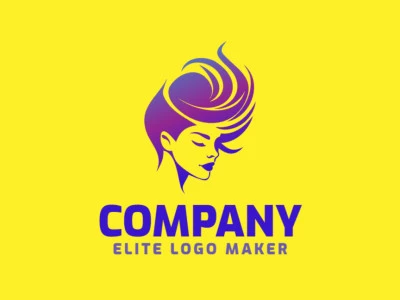 A dynamic logo featuring a woman's head in a gradient style, blending elegance and vibrancy in its design.