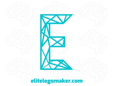 Logotipo prominente con un concepto abstracto de la letra "E", diseñado en estilo mosaico para una identidad de marca única y visualmente impactante.