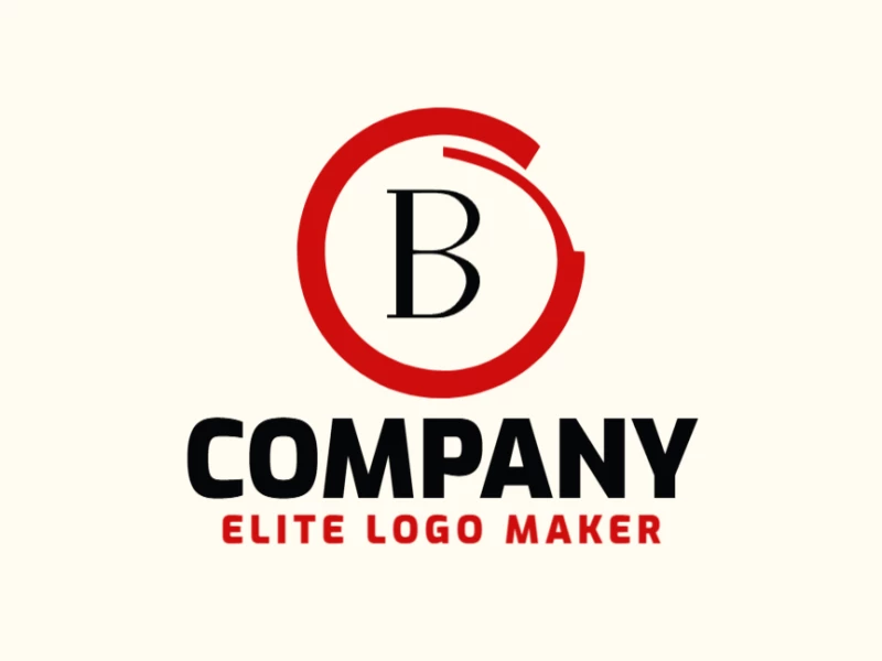 Un excelente logotipo abstracto con la letra 'B' en estilo de letra inicial, diseñado para ser moderno y altamente atractivo para marcas únicas.