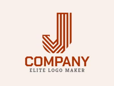 Un logotipo simple excelente con la letra 'J' abstracta, diseñado con líneas limpias para crear una identidad visual moderna y sofisticada.