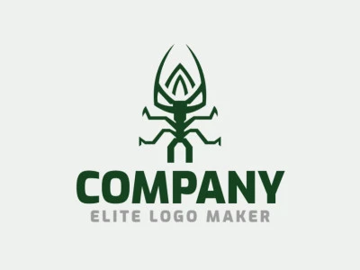 Logotipo disponible para descargar en forma de un extraterrestre con estilo abstracto y color verde.