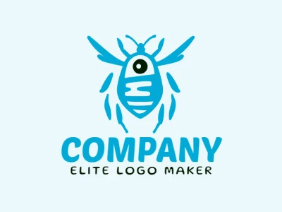 Cree un logotipo memorable para su negocio en forma de un escarabajo combinado con una cámara, con un estilo doble sentido y un diseño creativo.