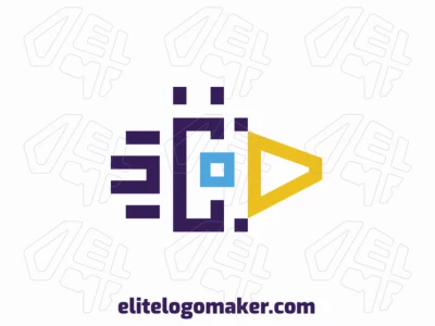 Logotipo para la venta en forma de un pájaro, el color utilizado fue el azul.