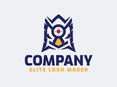 Logotipo para la venta en forma de un pájaro combinado con una cámara, el color utilizado fue el azul.