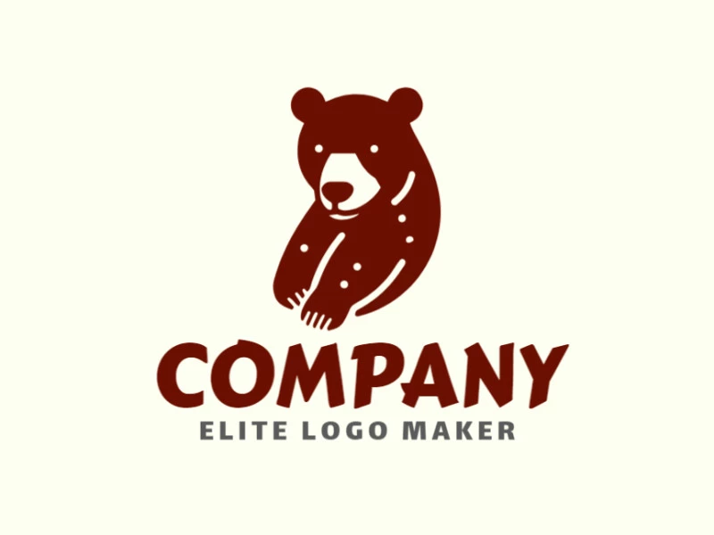 Crea un excelente diseño de logo con un oso pardo ilustrativo y sutil, ideal para diversos propósitos.