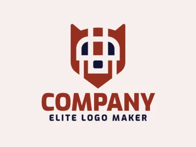 Crea un logotipo ideal para tu negocio, en forma de un oso pardo, con un estilo creativo y colores personalizables.