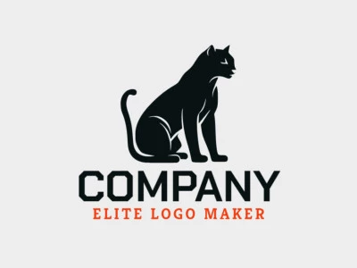 Cree un logotipo memorable para su negocio en forma de un gato con un estilo animal y un diseño creativo.