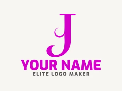 Un logotipo elegante de negocios con la letra 'J' en estilo minimalista, combinando simplicidad y sofisticación para un aspecto profesional.