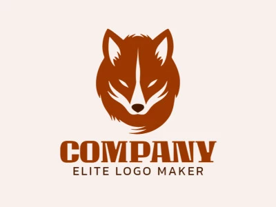 Cree un logotipo memorable para su negocio en forma de una cabeza de zorro con un estilo minimalista y un diseño creativo.