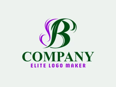 Un logotipo ornamental con la letra 'B', diseñado con formas intrincadas para un aspecto sofisticado.