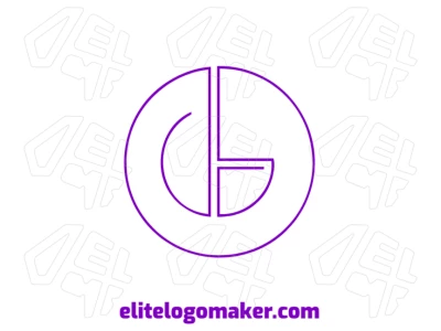 Logotipo creativo con la letra inicial "D" combinada con la letra "B" en un diseño elegante.