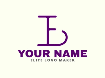 Un logotipo minimalista con las letras 'e' y 'B' en un diseño diferente y único.