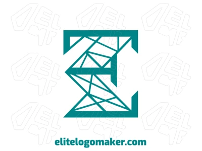 Logotipo en estilo mosaico con la letra "E" en un diseño fantástico que transmite una gran idea.
