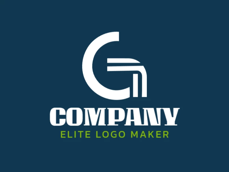 Un logotipo inspirador con la letra 'G' como elemento central, diseñado para transmitir un concepto fuerte con simplicidad elegante.