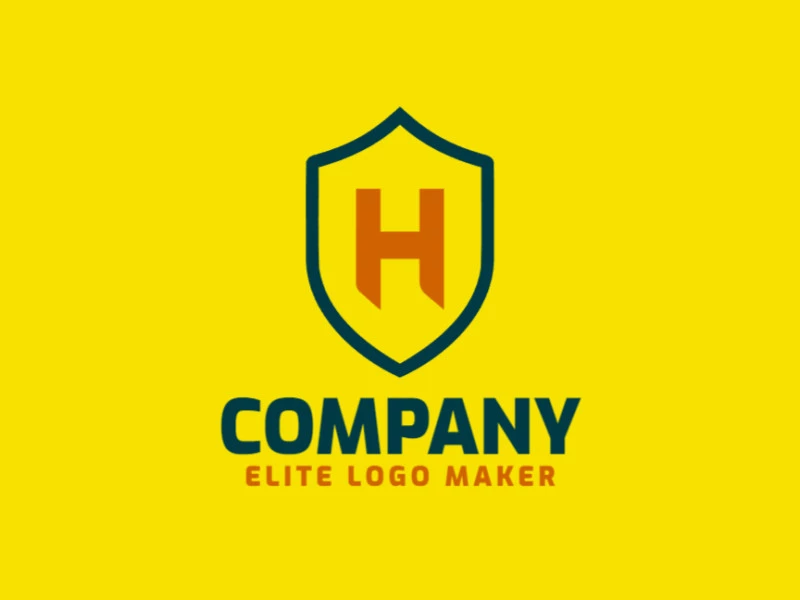 Un logotipo emblemático que presenta una combinación de la letra 'H' y un escudo, representando calidad y adecuación para cualquier empresa.