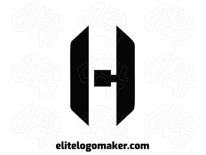 Letra "H" Con Diseño Minimalista - Logotipo Especial Letra "H" minimalista y económica que ofrece un aspecto moderno y elegante, ideal para crear un logotipo único y accesible con estilo.