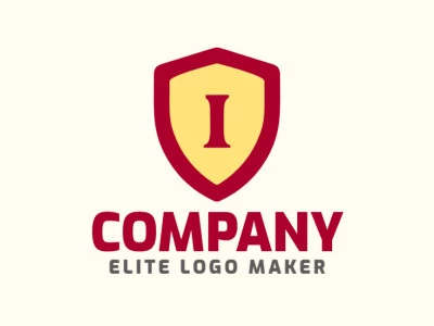 Un logotipo de emblema prominente con la letra 'I' dentro de un escudo, creando un símbolo audaz y seguro, ideal para representar la identidad de una empresa profesional.