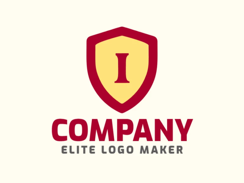 Un logotipo de emblema prominente con la letra 'I' dentro de un escudo, creando un símbolo audaz y seguro, ideal para representar la identidad de una empresa profesional.