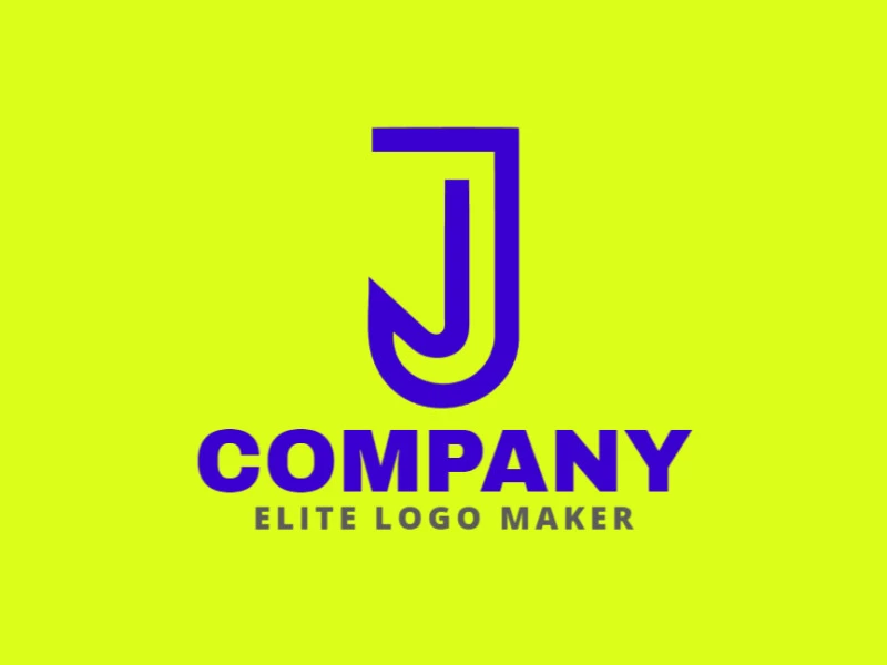 Un logotipo minimalista refinado con la letra 'J', que representa calidad con un diseño elegante y sofisticado.