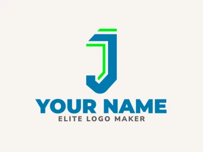 Un logotipo atractivo y minimalista con la letra 'J', perfecto para una empresa que busca un diseño elegante y moderno que destaque por su simplicidad.