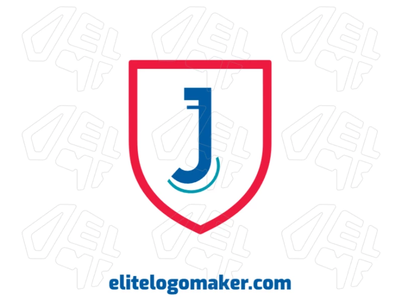 Letra "J" Dentro De Un Escudo Medieval - Logotipo Profesional Logotipo simple con la letra "J" dentro de un escudo medieval, ideal para destacar la identidad de una compañía.