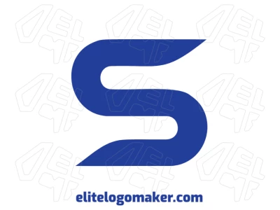 Un logotipo con la letra "S" simple y único, que ofrece claridad y elegancia moderna con un estilo minimalista.