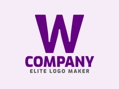 Un logotipo elegante y simétrico que muestra la letra 'W' con un toque de sofisticación.