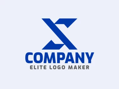 Un logotipo de letra inicial con la forma de una 'X', que irradia elegancia y profesionalismo.