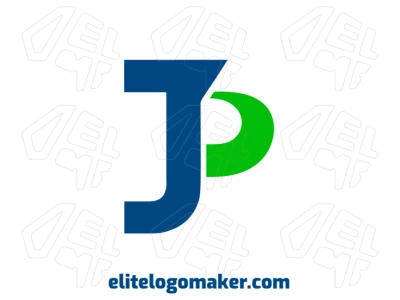 Una letra "P" creativa con diseño personalizable, en estilo simple, perfecta para hacer tu logotipo único en línea.