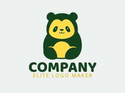 Un logotipo juguetón con un panda, evocando inocencia y encanto.