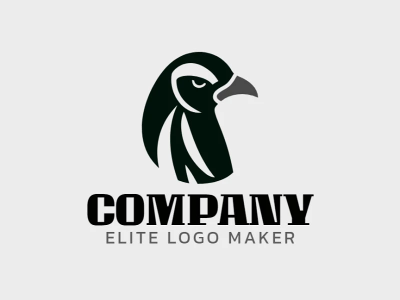 Cree un logotipo memorable para su negocio en forma de un pingüino con un estilo minimalista y un diseño creativo.