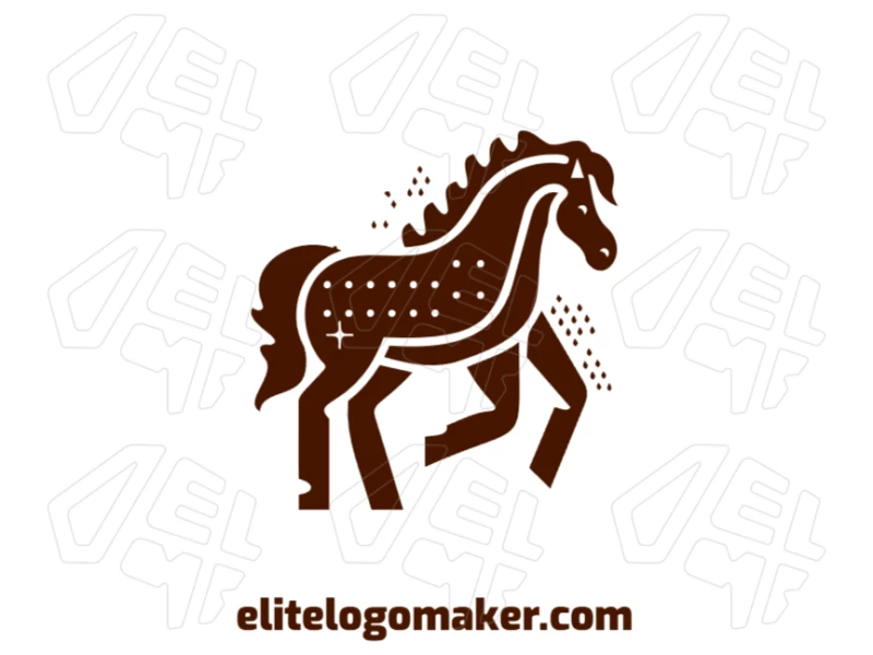 Caballo Con Apariencia Refinada Elaboración De Logotipos Excepcionales Un logotipo llamativo con un caballo de apariencia refinada, creado con líneas elegantes y formas suaves para una apariencia sofisticada y dinámica.