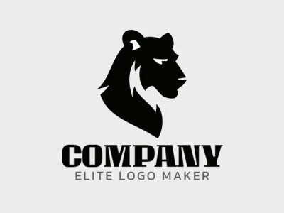 Crea un logotipo ideal para tu negocio en forma de una pantera triste con un estilo mascota y colores personalizables.