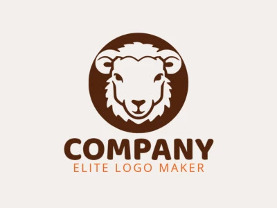 Cree un logotipo memorable para su negocio en forma de una oveja con un estilo abstracto y un diseño creativo.