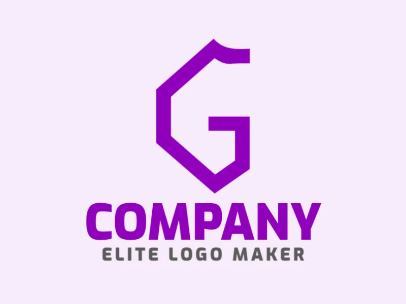 Un logotipo bueno y atractivo con la letra 'G' simple, diseñado en un estilo de letra inicial para transmitir una identidad visual limpia y atractiva.