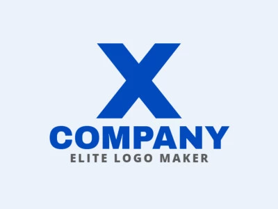 Un logotipo minimalista que presenta la letra 'X' simple, diseñado con líneas limpias e ideal para aplicaciones de marca versátiles.