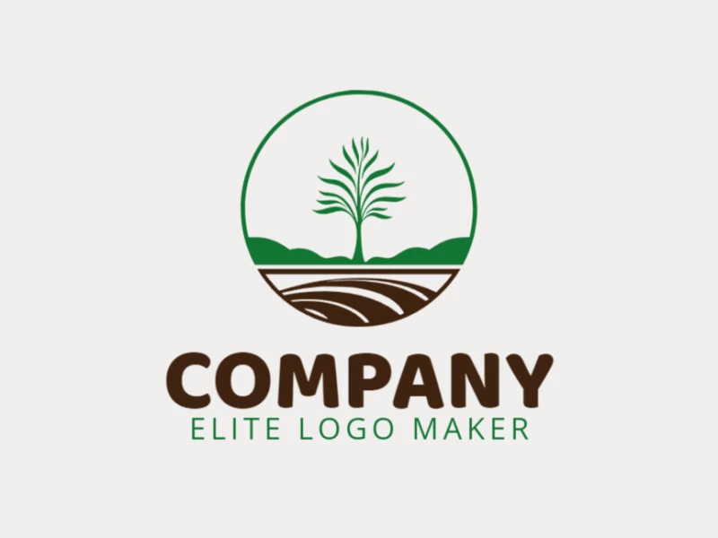 Un logotipo circular que presenta un árbol majestuoso, representando fuerza, crecimiento y conexión con la naturaleza.