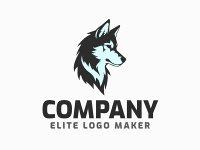 Un logotipo cautivador que presenta un lobo, encarnando fuerza y sabiduría con un toque de salvajismo.