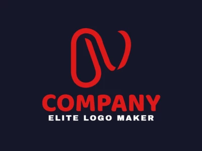 O logotipo apresenta uma letra 'N' abstrata em um estilo minimalista, criando o equilíbrio perfeito entre simplicidade e modernidade para um logotipo altamente criativo.